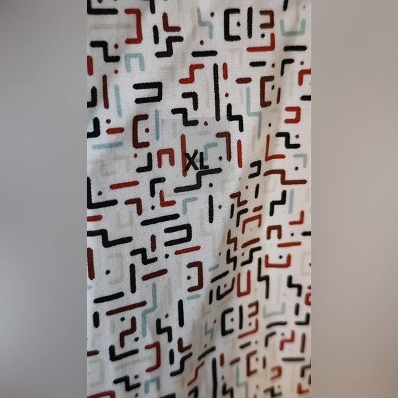 Express Slim Fit Geometric Print White Long Sleeve Button Shirt Men’s  XL - Picture 3 of 4